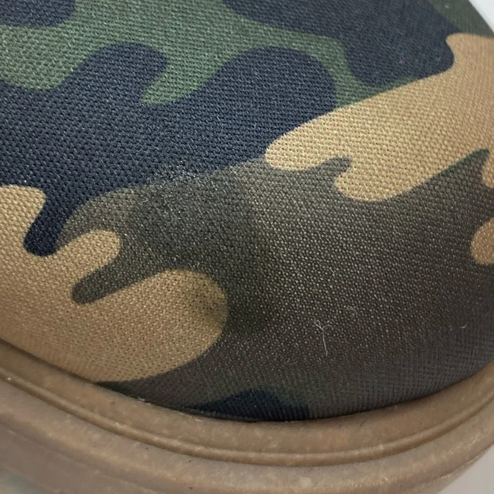 Deer Stags Camo Boots Men’s Size 6M Black Tan Green Waterproof Hunting Fishing
